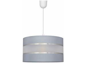 5902349226910 - Helam Lighting - Helam helen Zylindrische Pendelleuchte Grau Silber 35cm