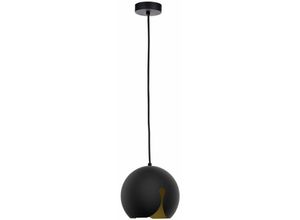 5056013668176 - Keter Lighting - 407 Malaga Dome Pendelleuchte Small Schwarz 20cm 1x E27