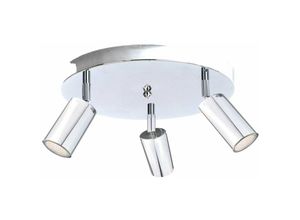 5056013675006 - 2100 Eye Deckenstrahler Cluster Silber 30cm 3x GU10 - Keter Lighting