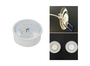 4251678489031 - Led Line - 10x 5W Slim led Einbauleuchte Warmweiß 400lm 20mm Höhe 230V Ø50mm Einbaustrahler Dimmbar