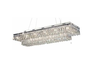 5056013658764 - Impex Lighting - Impex Lilou 18 Light Flush Cabrio Deckenleuchte Chrom