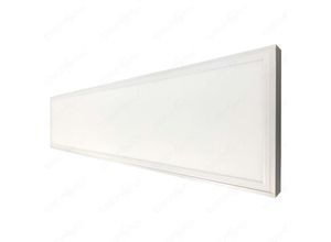 4251678464717 - - 50W led Panel 120x30cm Neutralweiß 4000lm Aufputz Deckenleuchte Aufbau Deckenlampe Eckig Flach inkl Trafo