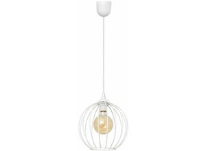 5902349229539 - Helam Lighting - Helam mercure Drahtrahmen Pendelleuchte Weiß 24cm