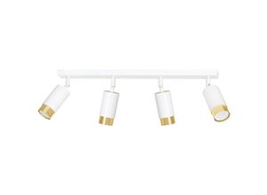 5901738896468 - Emibig Lighting - Emibig hiro Weiß Gold Deckenstrahlerleiste 4x GU10