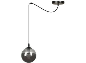 5901738900370 - Emibig Lighting - Emibig gigi Schwarze Kugel-Pendel-Deckenleuchte mit Graphitglasschirmen 1x E14