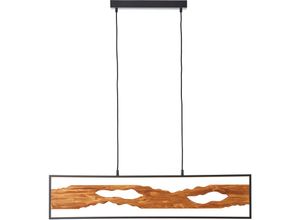 4004353411786 - Chaumont led Pendelleuchte 100cm schwarz holz Aluminium Metall Holz 1x led integriert 20 w  (Lichtstrom 2300lm Lichtfarbe 3000K) - Brilliant