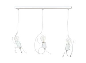 5901738889071 - Emibig Lighting - Emibig bobi Weiße Stab-Pendel-Deckenleuchte 3x E27