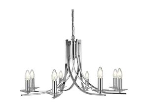 5053423020532 - Searchlight Lighting - Searchlight Ascona - 8 Light Chandelier Chrome Finish E14