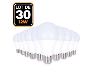 7061119902701 - Europalamp - 30 LED-Glühbirnen E27 12W Neutralweiß 4500K Hohe Helligkeit