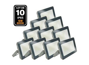 7109615610420 - Europalamp - 10 LED-Projektoren 10W ProLine 6500K Hohe Helligkeit