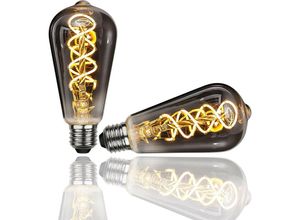 0793179592956 - Esip - Edison Vintage GlühbirneST64 E27 5W led Glühbirne Vintage Antike Glühbirne Warmweiß (2700K)  Ideal für Nostalgie und Retro Beleuchtung im