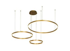 5213007838025 - Larissa Lighting - Galata Deckenpendelleuchte 136W 3000K Gold gebürstet Dimmbar