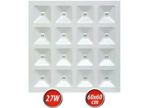 4251678426005 - Led Line - led Panel 27W 60x60cm Deckenleuchte Neutralweiß 4000K 3240lm Slim (19mm) Deckenpanel Decken-Lampe intergrieter Trafo