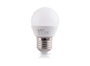 4251424838434 - Forever - 6er Pack E27 6W led Glühbirne Leuchtmittel Kugelform Neutralweiß 4500K 480 Lumen Ersetzt 40 w Glühlampe Leuchtmittel Energiesparlampe