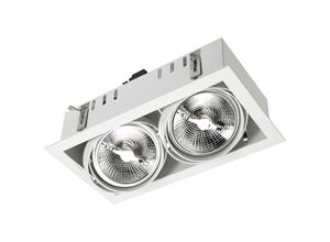 8435381496173 - Leds-c4 - leds C4 Downlight Multidir Double led 324Mm Trim 100W Gris IP23 978Lm