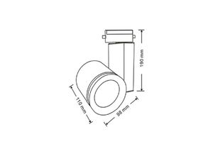 4251424848228 - - 30W led cob Wandleuchte Wandlampe Modern Spot Strahler Beleuchtung Drehbar 180° Warmweiß 3000K 2350 lm Weiß