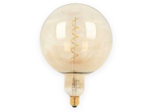 4251678440599 - Led Line - E27 4W led Filament Globe Ø200mm Glühbirne Kaltweiß 6000K 70 lm Glühfaden Retro Lampe Vintage Look Fadenlampe Ballform