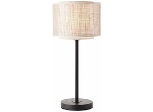 4004353394683 - BRILLIANT Lampe Odar Tischleuchte schwarz beige 1x A60 E27 42W Mit Schnurzwischenschalter - braun