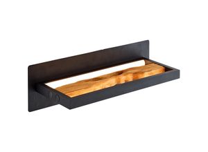 4004353411779 - Chaumont led Wandleuchte 35cm schwarz holz Aluminium Metall Holz 1x led integriert 95 w  (Lichtstrom 930lm Lichtfarbe 3000K) - Brilliant