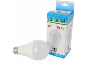 4251810806108 - Led Line - 6 Stück] ledom E27 A65 Leuchtmittel 15W Neutralweiß 4000K 1515 Lumen smd led Ra 80 Ersetzt 150W 220-240V Glühlampe Ø60mm Energiesparlampe