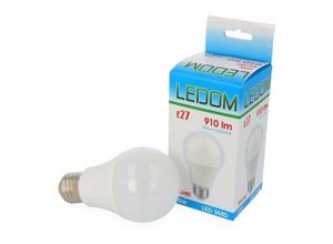 4251810805767 - Led Line - 10 Stück] ledom E27 A60 Leuchtmittel 10W Neutralweiß 4000K 910 Lumen smd led Ra 80 Ersetzt 100W 220-240V Glühlampe Ø60mm Energiesparlampe