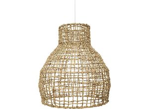 5056667059948 - Privatefloor - Rattan-Deckenlampe - Pendelleuchte im Boho-Bali-Design - Lan Natural wood - Rattan - Natural wood