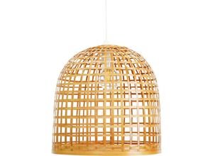 5056667060067 - Privatefloor - Deckenlampe aus Bambus - b Boho-Bali-Design-Pendelleuchte - Thi Natural wood - Bambus - Natural wood