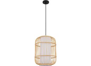 5056667051348 - Privatefloor - Bambus-Deckenlampe - Boho-Bali-Design-Pendelleuchte - Mane Natural wood - Metall Bambus - Natural wood