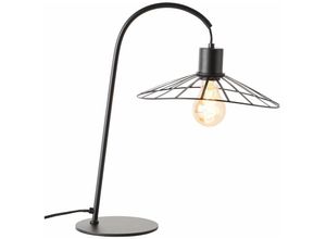 4004353393150 - Lampe Leika Tischleuchte schwarz matt 1x A60 E27 52W Mit Schnurzwischenschalter - schwarz - Brilliant