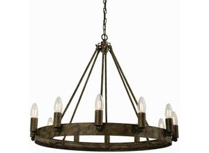 5016087881260 - Endon Directory Lighting - Endon Chevalier - 12 Licht Decke Anhänger Alter Metall E14