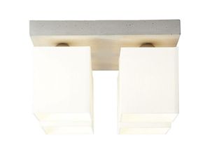 4004353300660 - Lampe Monty Deckenleuchte 4flg beton weiß 4x A60 E27 40W geeignet für Normallampen (nicht enthalten) - grau - Brilliant