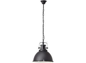 4004353257650 - Lampe Jesper Pendelleuchte 38cm Glas schwarz 1x A60 E27 60W geeignet für Normallampen (nicht enthalten) Kette ist kürzbar - schwarz - Brilliant