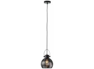 4004353360336 - BRILLIANT Lampe Sambo Pendelleuchte 20cm schwarz 1x A60 E27 60W geeignet für Normallampen (nicht enthalten) In der Höhe einstellbar   Kabel kürzbar