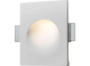 5056270859287 - Applique murale encastrable ronde en plâtre GU10 Blanc 230V IP20 35W - Knightsbridge