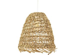 5056667060128 - Privatefloor - Rattan-Deckenlampe - Boho-Bali-Design-Pendelleuchte - Linei Natural wood - Rattan - Natural wood