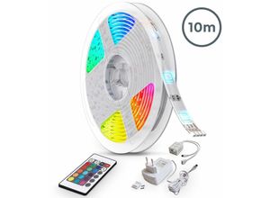 4057722004904 - Bklicht - 2-10m led Band Streifen rgb Stripe Lichtleiste Lichtschlauch Farbwechsel tv  10 Meter - 30