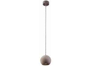 4251334750086 - Licht-erlebnisse - Suspension en béton avec abat-jour sphérique de ø 13 cm GU10 pour la salle à manger et la cuisine - Grau