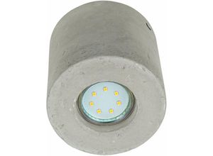 4251756347352 - Betonlampe Decke Zylinder Ø10cm klein Flur Wohnzimmer Deckenleuchte - Grau