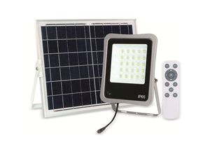 3800156654594 - Solar LED-Fluter mit Fernbedienung 30 w 2400 lm IP65 6000 k - Optonica