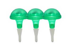 4260380825518 - - 3er-Set led Solarleuchte   Gartenleuchte assisi IP44 grün Höhe 275 cm