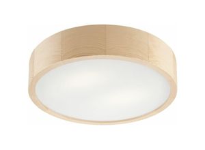 4251334891277 - Licht-erlebnisse - Deckenlampe rund 37 cm Holz Flur Wohnzimmer - Kiefer