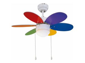 8426107365224 - - Deckenventilator Rainbow Color 76 cm mit Licht