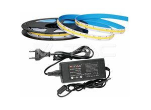 3800157664615 - Vtac - v-tac Kit LED-Streifen 280 cob 6400K 10W IP20 DC24V 800LM M (2654+3264)