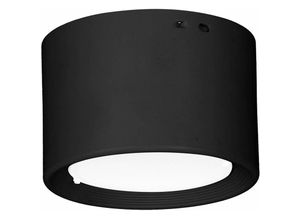 4251756394950 - LED Deckenlampe Schwarz Ø 10 cm 4000 K 550 lm Metall - Schwarz