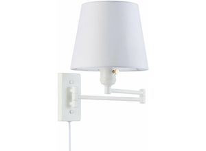 8435427136742 - Barcelona Led - Klappbare Wandleuchte mit Clark E27-Fassung Farbe Weiß - Weiß