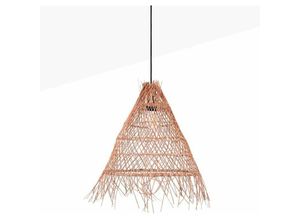 8435427138081 - Barcelona Led - Pendelleuchte willow aus Korbgeflecht Farbe Schwarz - Schwarz