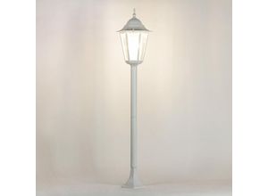 4251334729570 - Licht-erlebnisse - Wegeleuchte außen IP44 Weiß Rustikal bristol 113 cm IP44 - Weiß