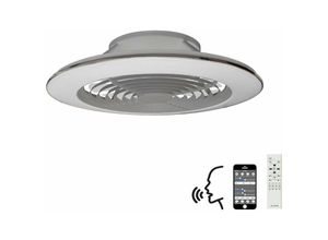 8435153274916 - Inspired Lighting - Mantra Alisio XL Dimmbare LED-Deckenleuchte & 58 W DC-Wendeventilator Silber Fernbedienung APP & Alexa Google-Sprachsteuerung