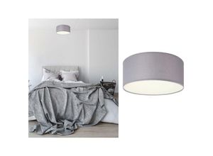 Image of Deckenlampe mit led, Stoff grau/Abdeckung satiniert, ø 20 cm, ceiling dream