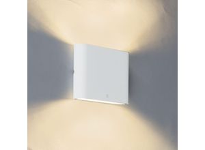 8718881082986 - Moderne Außenwandleuchte weiß 115 cm inkl LED - Batt - Weiß